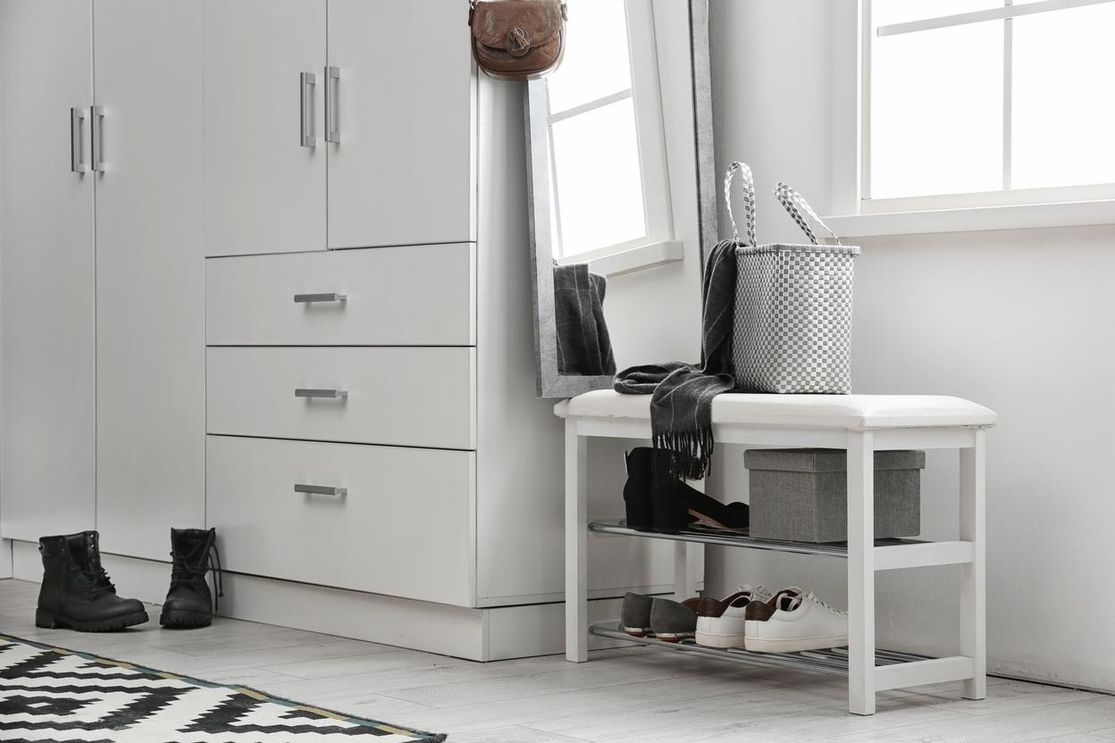 Wandschränke für Ihre Kleidungsstücke Wandschrank für den Ankleideraum - Nahaufnahme
